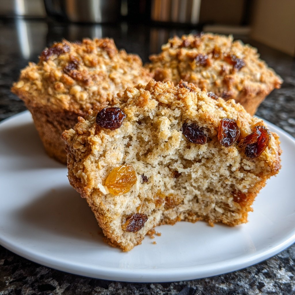Soft Oatmeal Breakfast Muffins