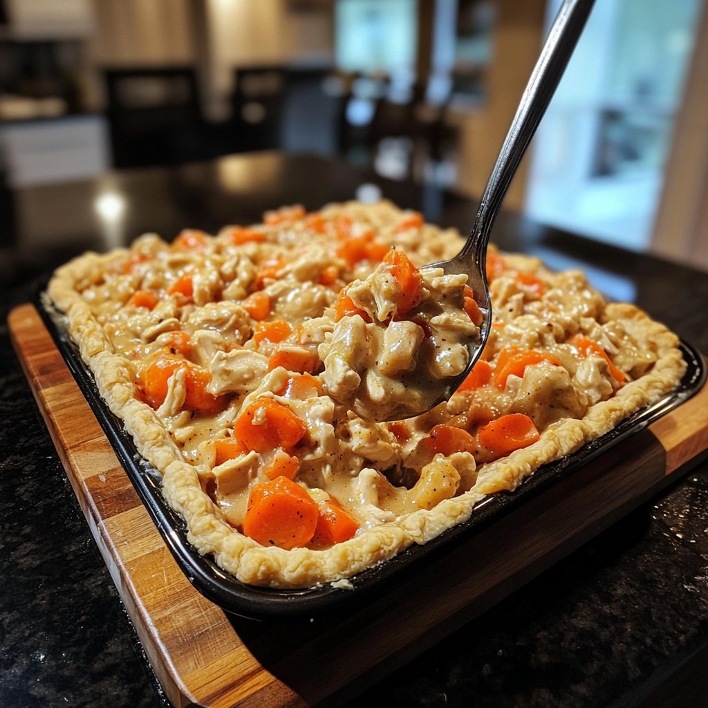 Spicy Crockpot Chicken Pot Pie Filling