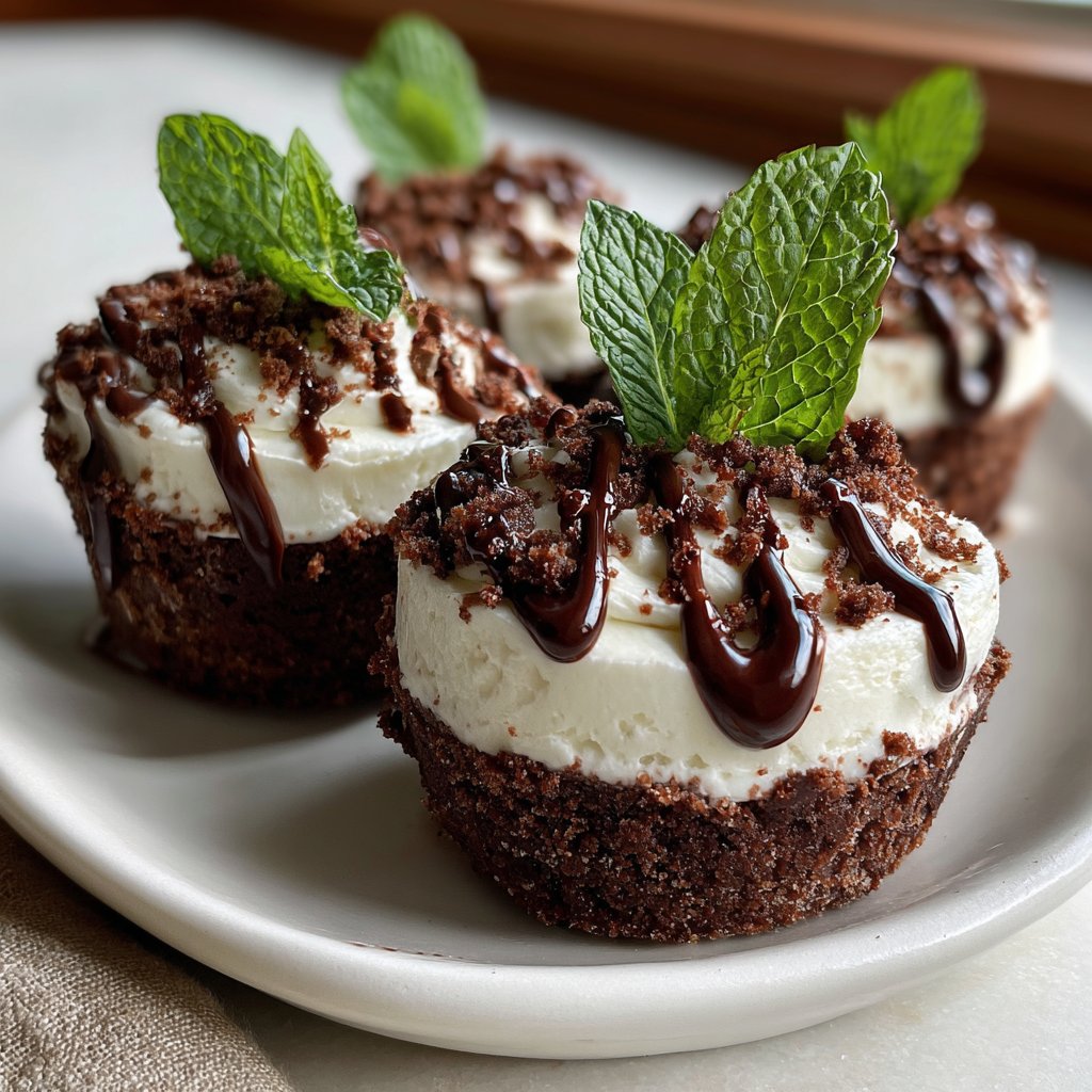 Chocolate Mint Dessert Cups