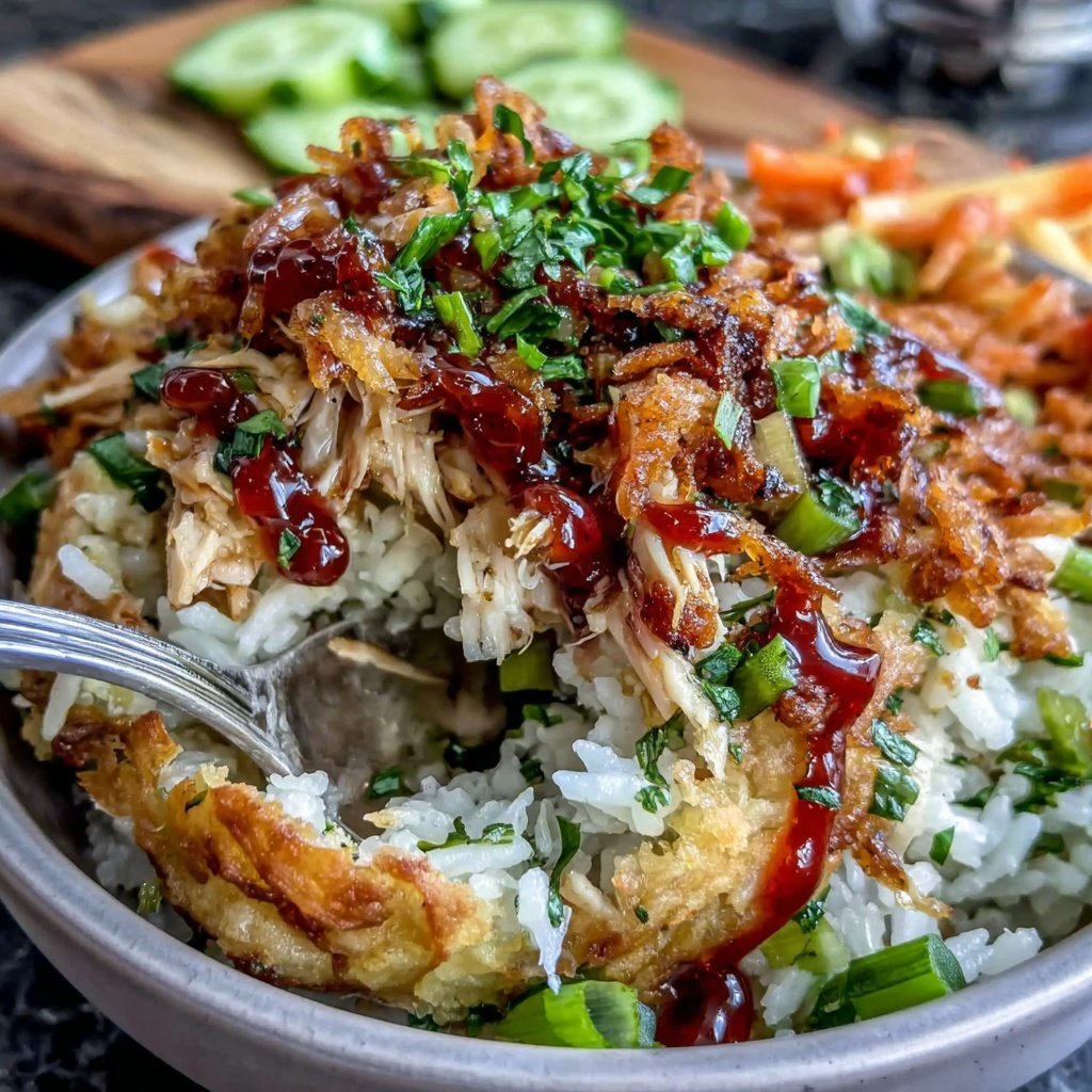Shredded Chicken Rice Bowl