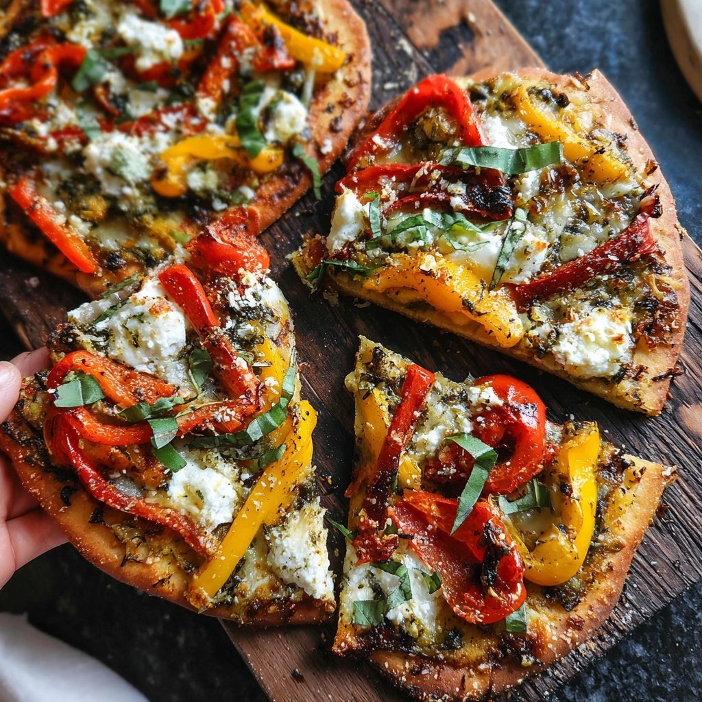 Super Bowl Veggie Flatbreads