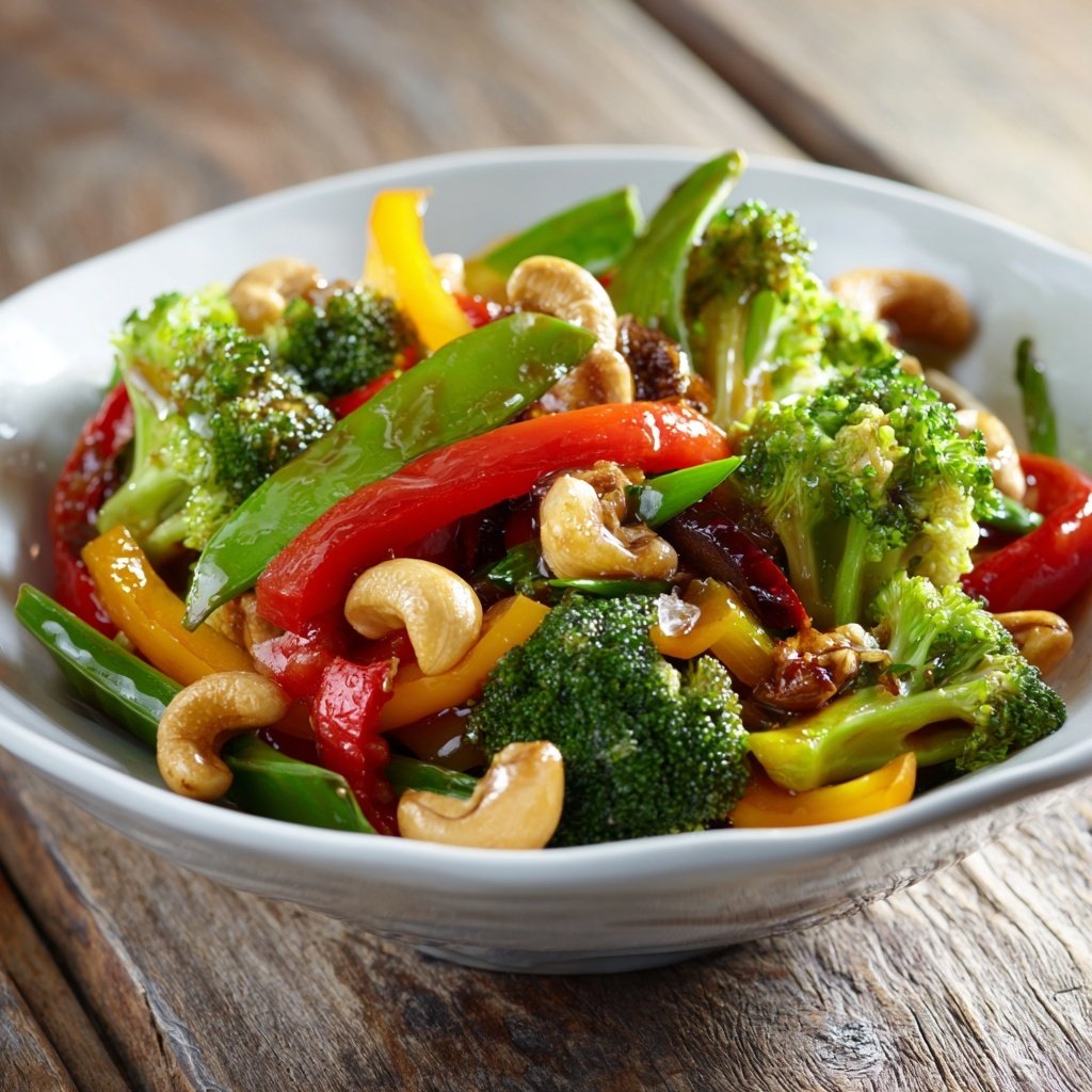 Vegetable Stir Fry With Cashews