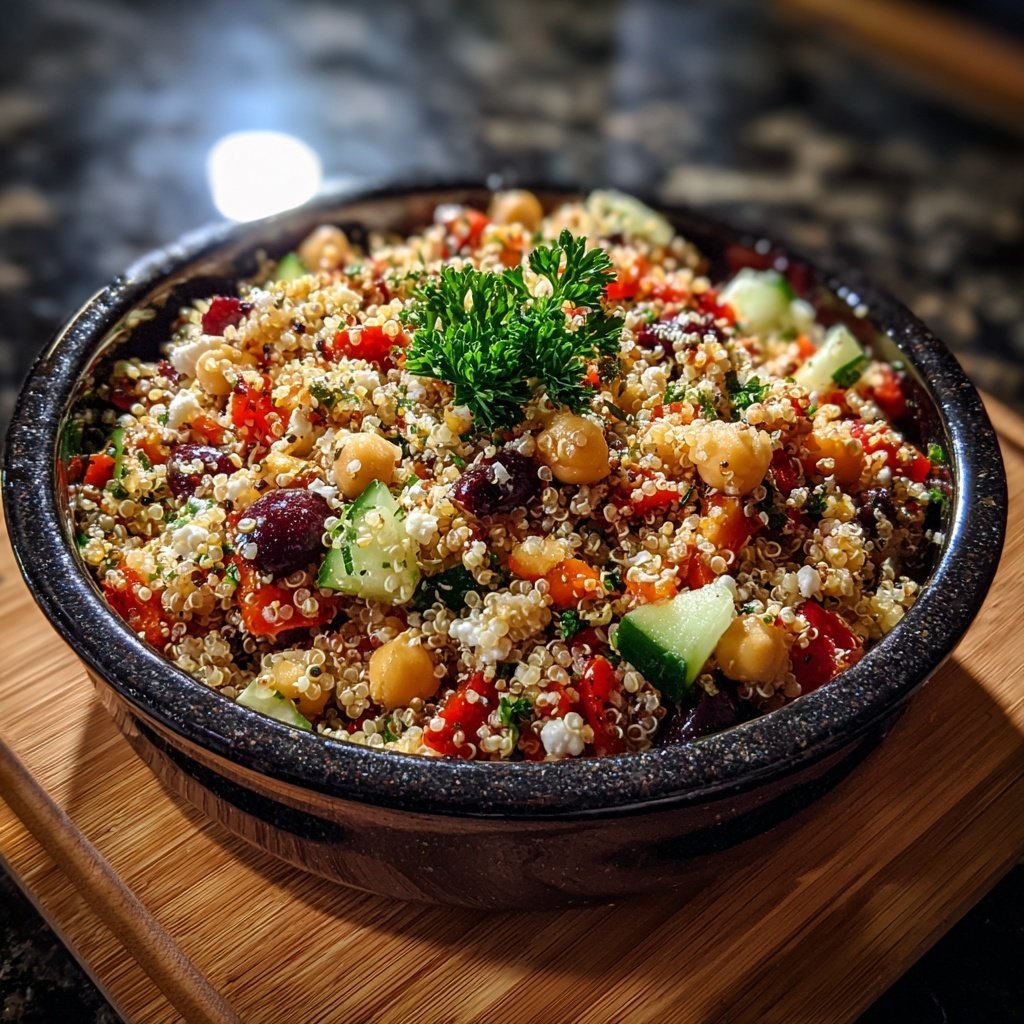 Mediterranean Quinoa Veggie Salad