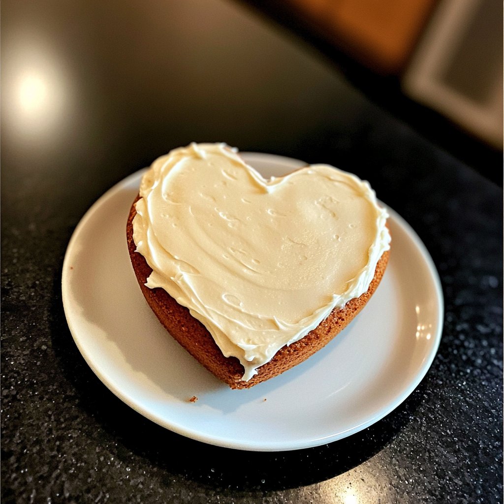 Mini Heart Cake with Cream Cheese Frosting