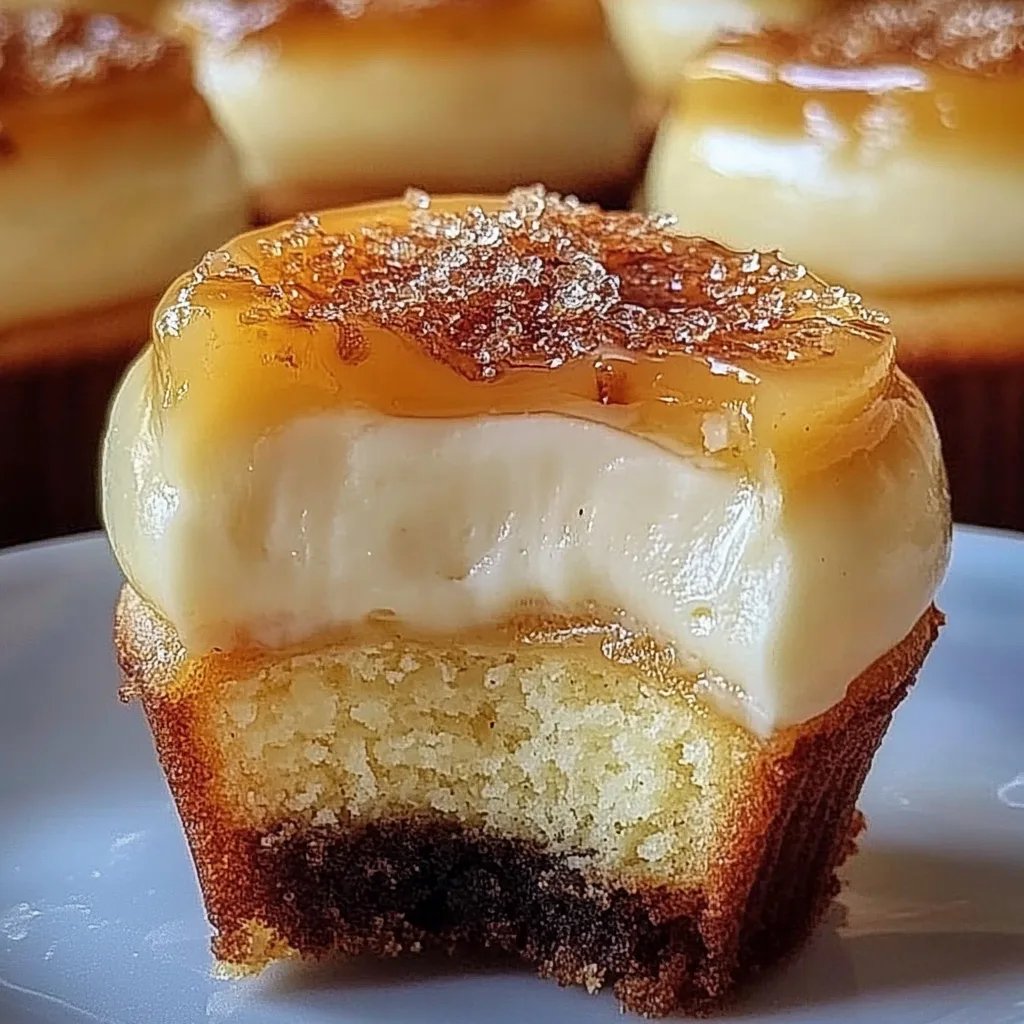Delicious Vanilla Bean Crème Brûlée Cheesecake Cupcakes