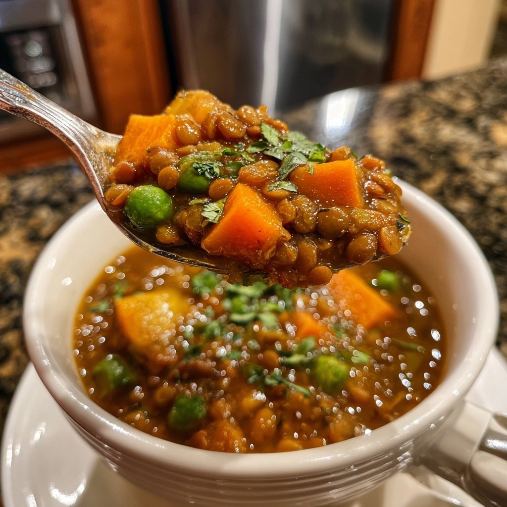 Healthy Crockpot Lentil Soup