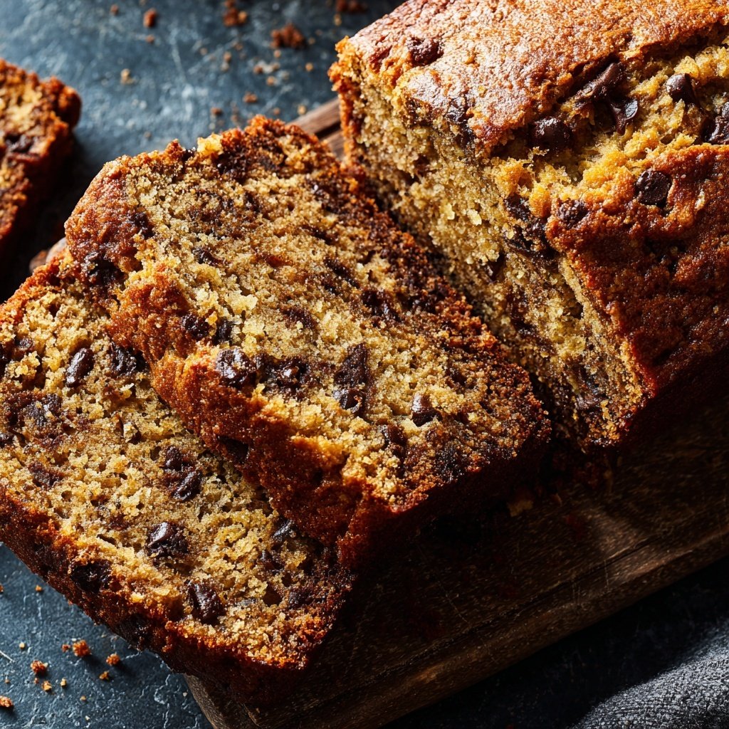 Banana Bread with Mini Chocolate Chips Recipe