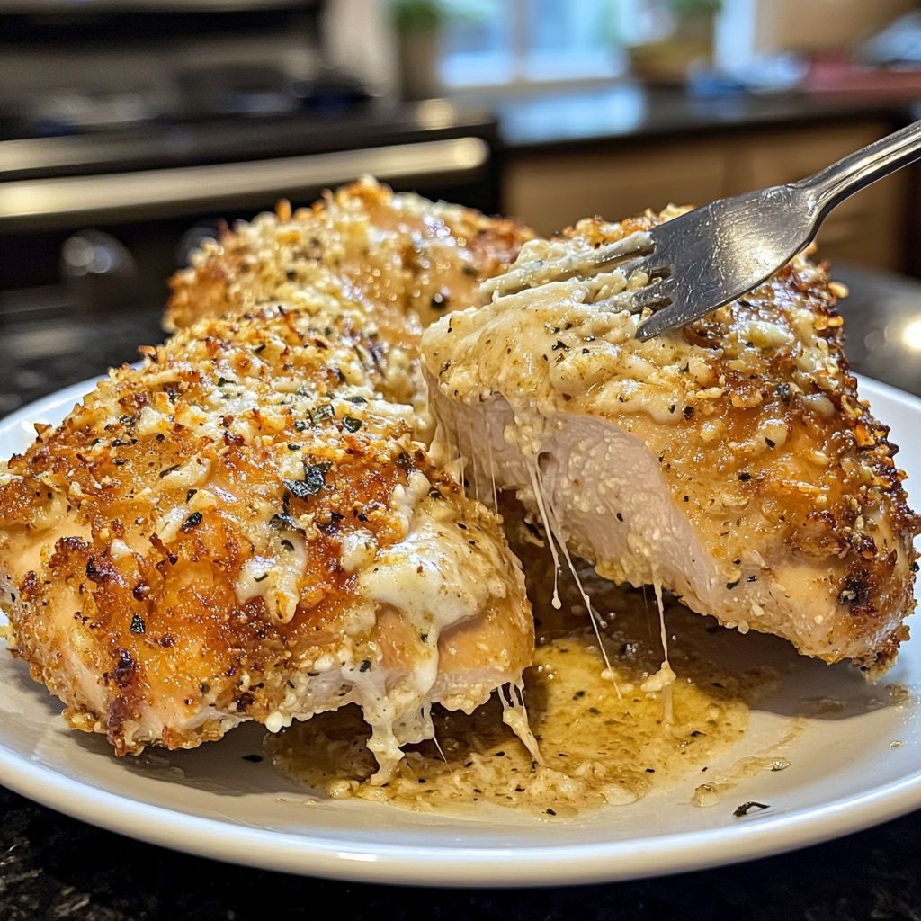 Easy Slow Cooker Garlic Parmesan Chicken