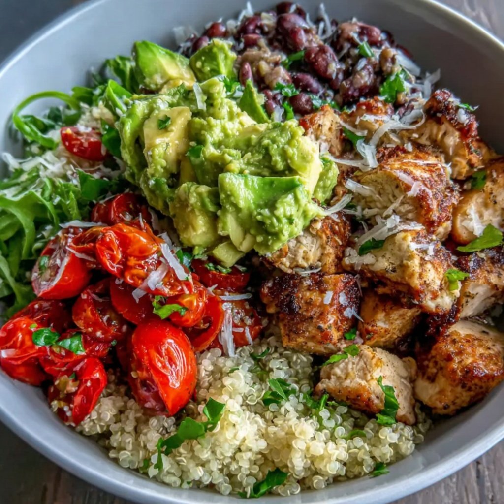 Healthy Chicken Burrito Bowl