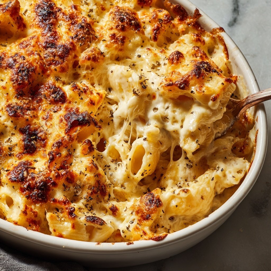 Valentine Pasta Bake with Cream Sauce