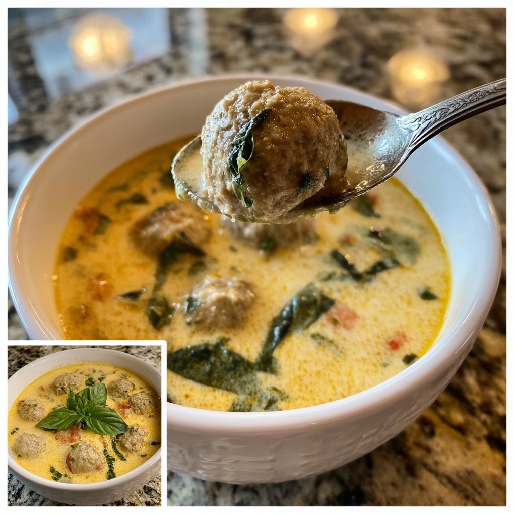 Creamy Italian Meatball Soup - Succulent Recipes