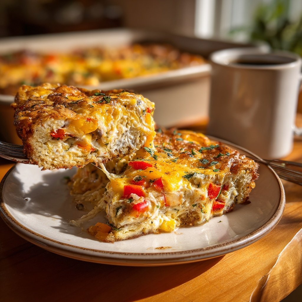 Breakfast Casserole With Eggs And Cheese