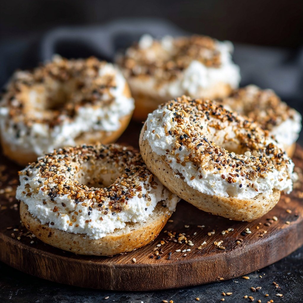 Flaxseed Protein Breakfast Bagels