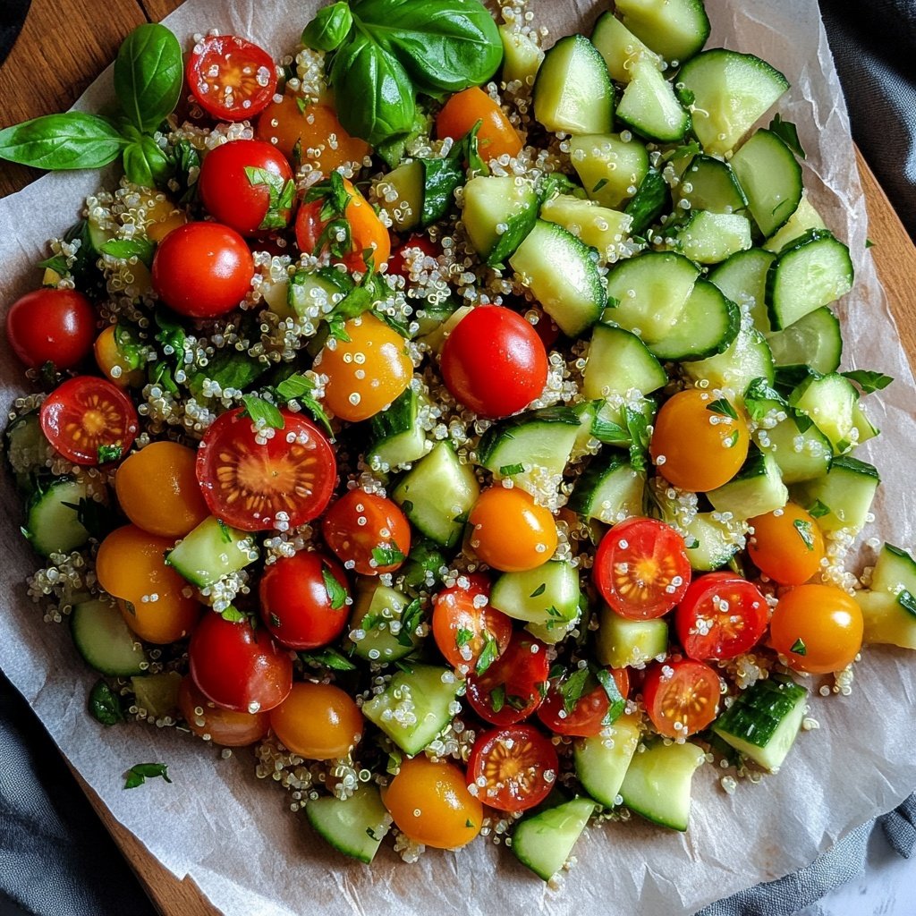 Easy Quinoa Salad Lunch