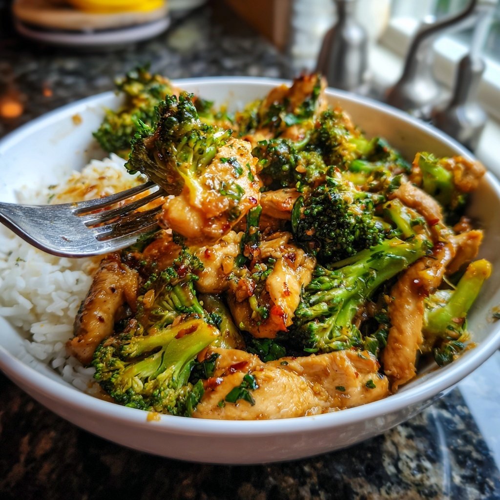 Healthy Chicken Broccoli Stir Fry
